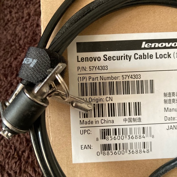 Lenovo security cable lock - Picture 2 of 2